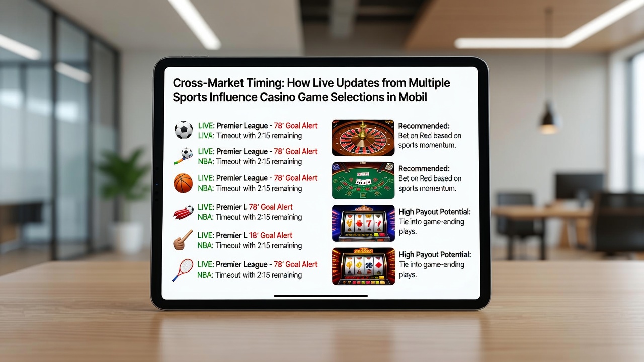 Analytics dashboard displaying correlated spikes in sports and casino activity on mobile