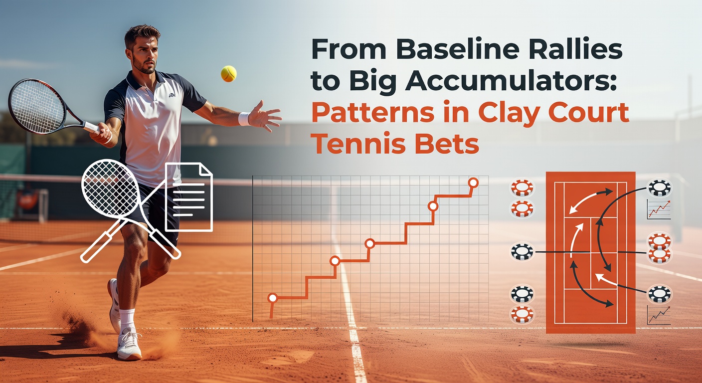 Intense baseline rally on a red clay court during a professional tennis match, highlighting the endurance required in such exchanges