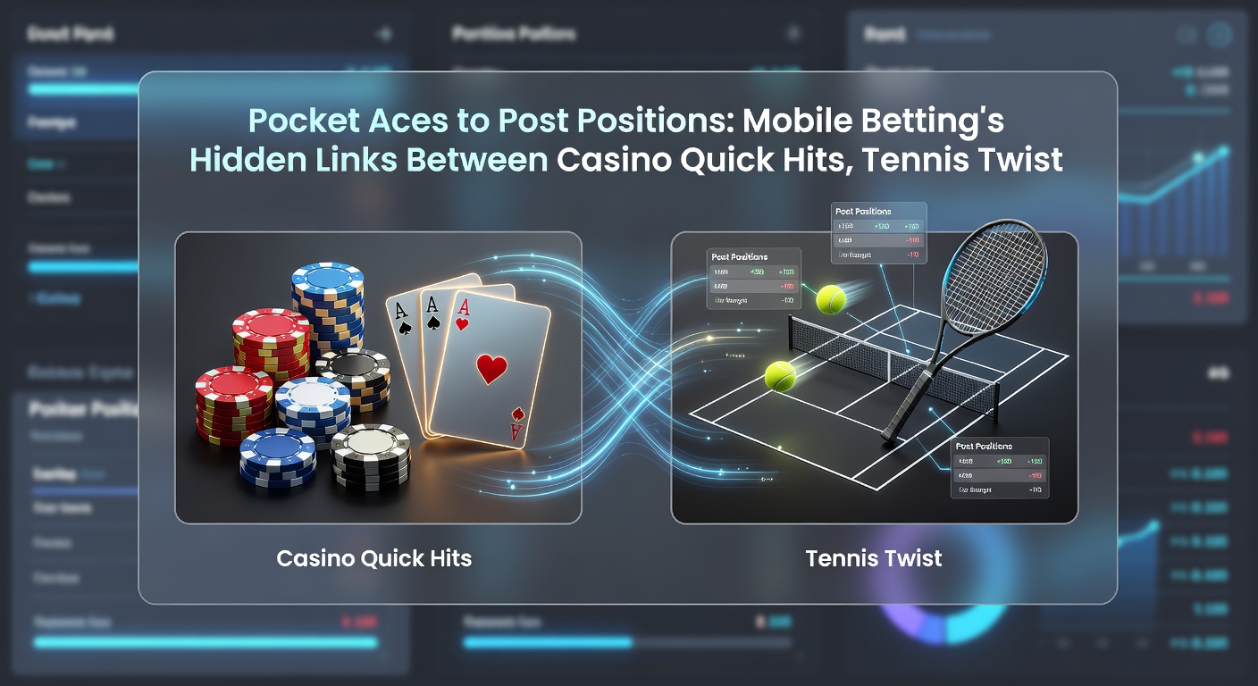 Close-up of a horse race starting gate with overlaid tennis racket and slot machine symbols on a mobile betting interface