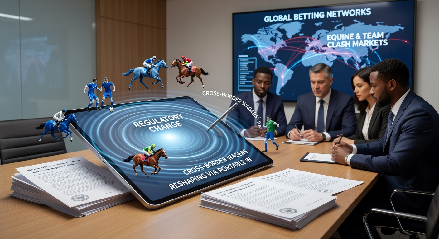 Mobile interface showing live horse racing odds under updated cross-border regulations