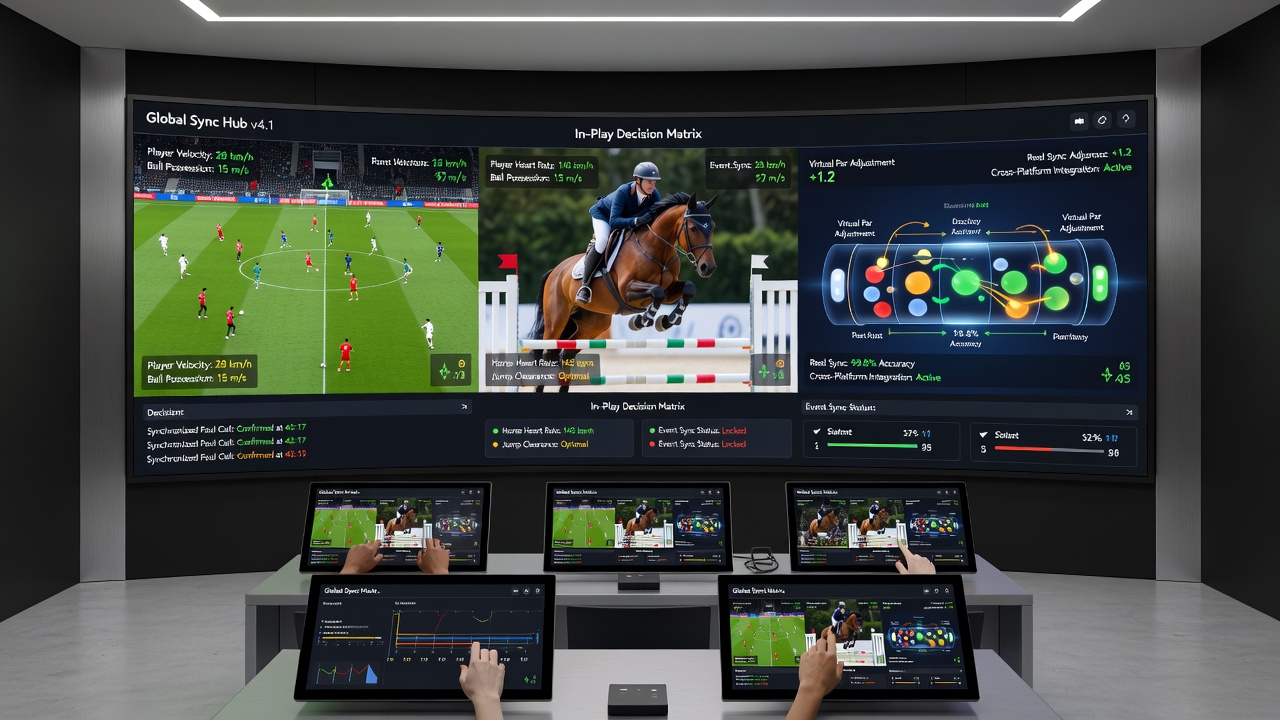 User reviewing synchronized accumulator bets on a mobile device with soccer, horse racing, and virtual reel sections visible